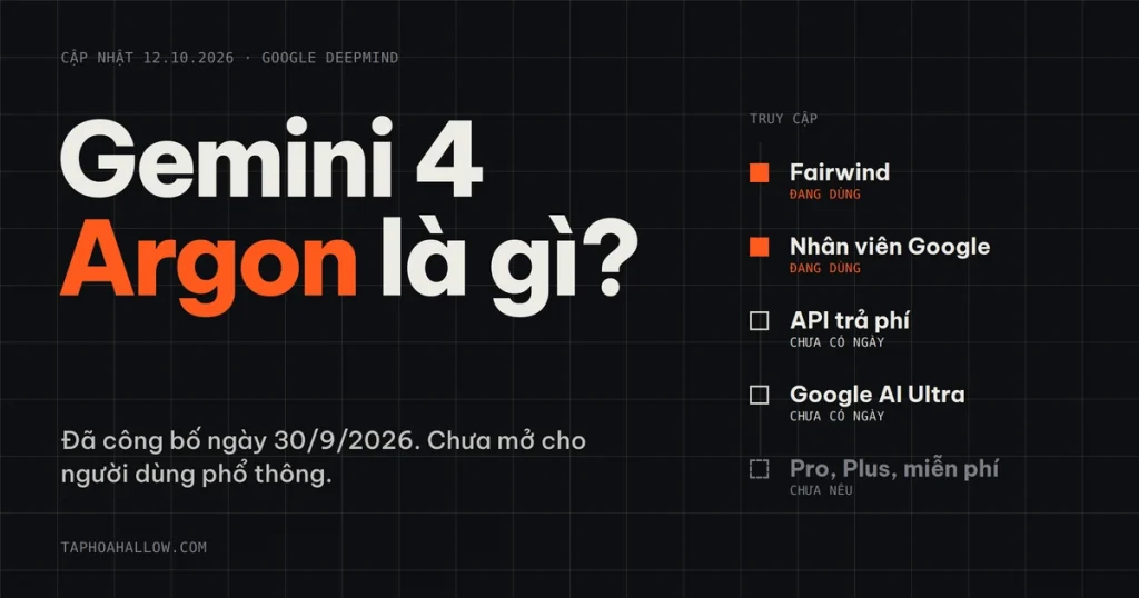 Gemini 4 argon là gì