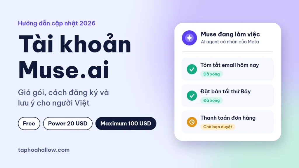 tài khoản muse.ai